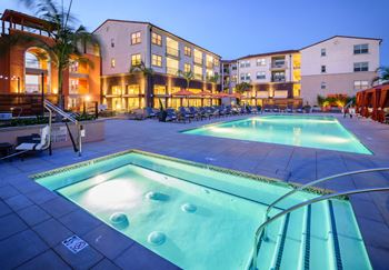 Resort-style pool and spa